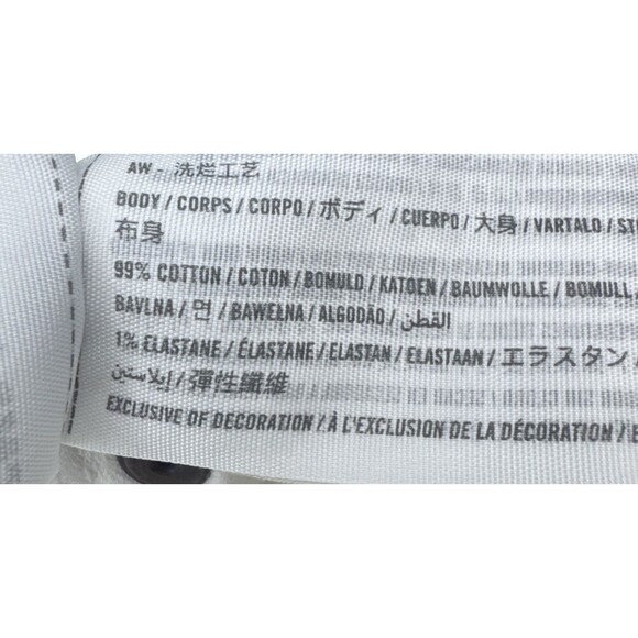 Womens Abercrombie & Fitch Curve Love The Mom High Rise White Cropped Jean SZ 25 - Picture 8 of 13